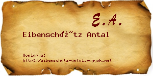 Eibenschütz Antal névjegykártya